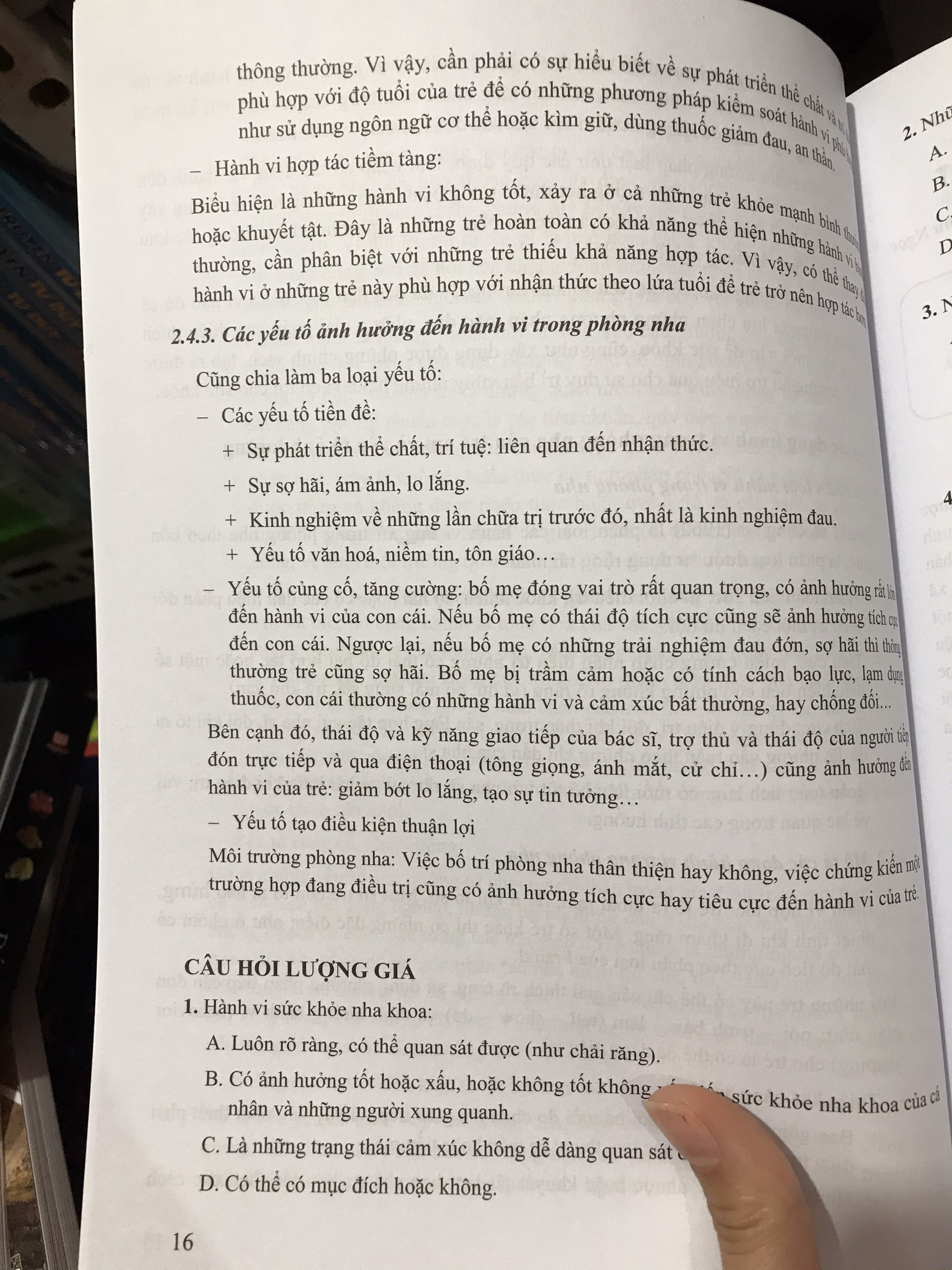 Khoa học hành vi trong răng hàm mặt