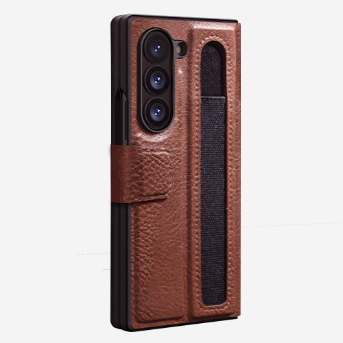 Bao da cho Samsung Galaxy Z Fold6 (Fold 6 5G) hiệu Nillkin Aoge Leather Cover case ( có khe để bút, dựng, chống sốc) - hàng chính hãng