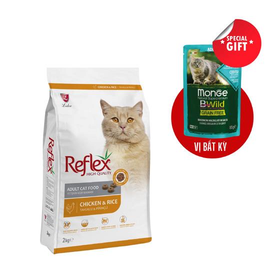 Thức ăn cho mèo Reflex Adult Cat Food Chicken & Rice (vị thịt gà) 2Kg