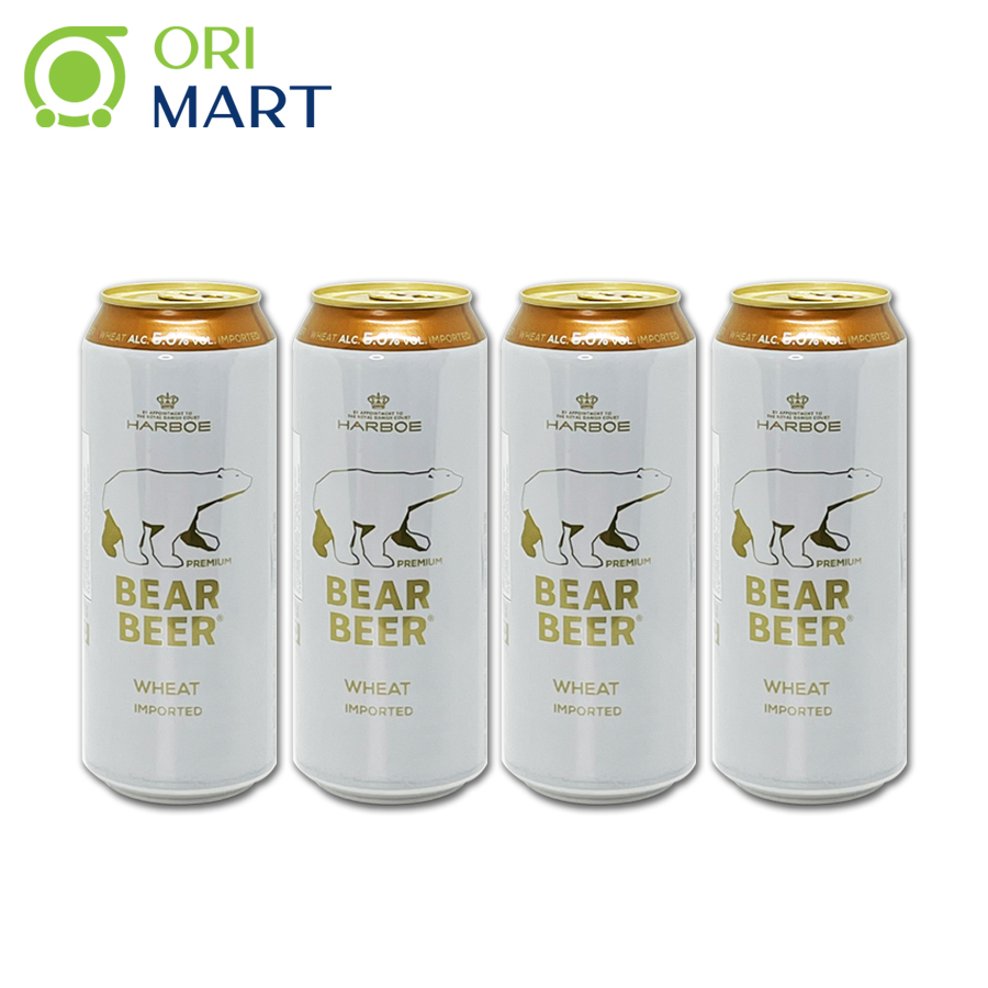 Combo 4 Lon Bia Bear Beer Wheat 5%