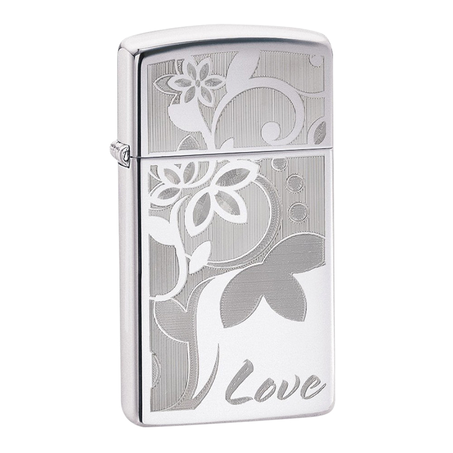 Bật lửa Zippo 24816 Slim Flowers Lighter