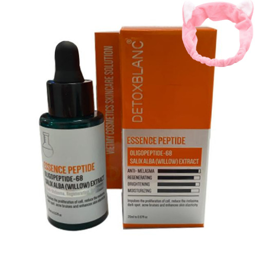 Serum Giảm Nám Detox Blanc Essence Peptide - Tặng Kèm Băng Đô Tai Mèo