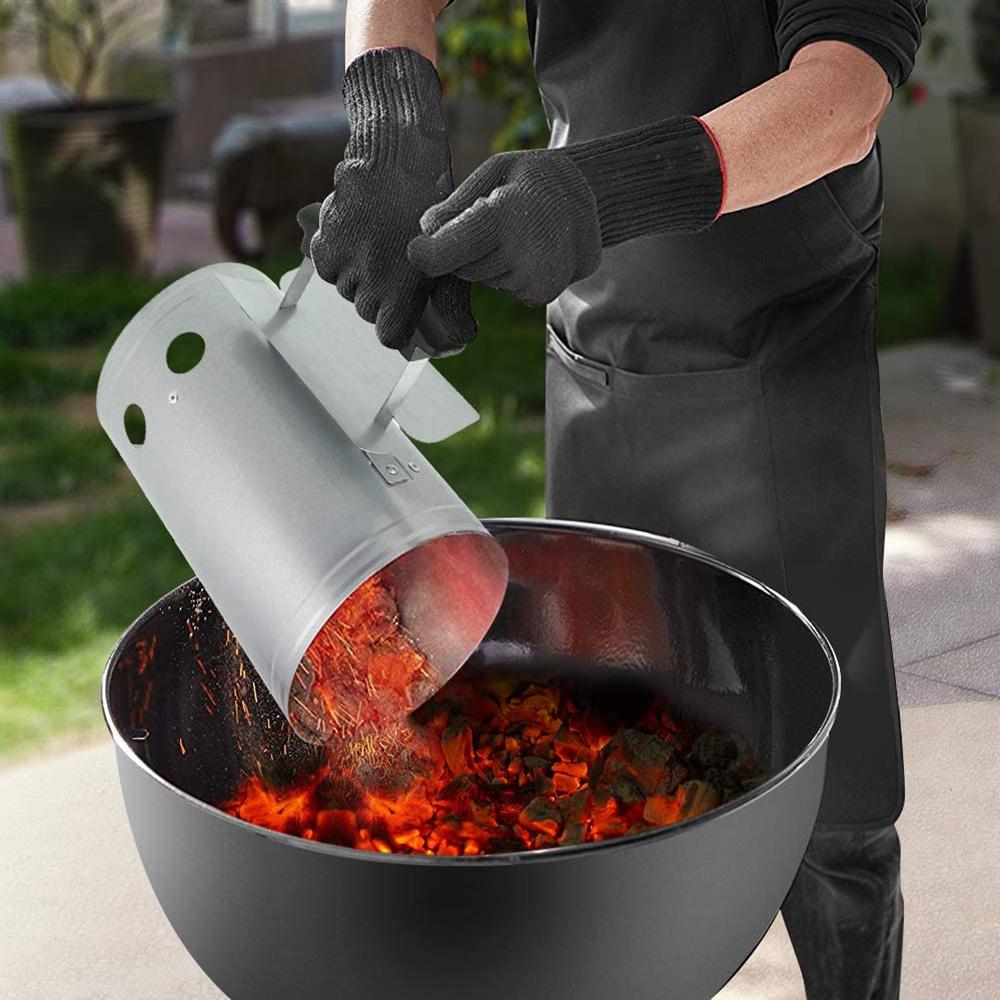Thịt Nướng Lửa Bật Lửa Ống Khói Khởi Động Than Thép Nhanh Nhanh Lửa Bật Lửa Dùng Cho Cắm Trại Dã Ngoại BBQ Phụ Kiện Nhà Bếp