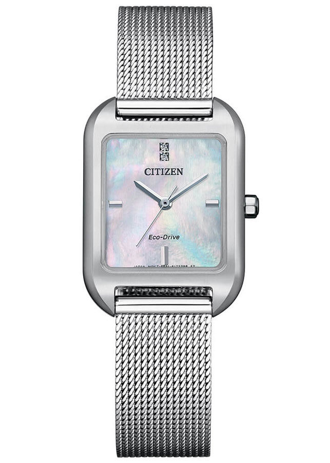 Đồng Hồ Nữ Citizen Dây Thép Không Gỉ EM0491-81D - Mặt Xà Cừ