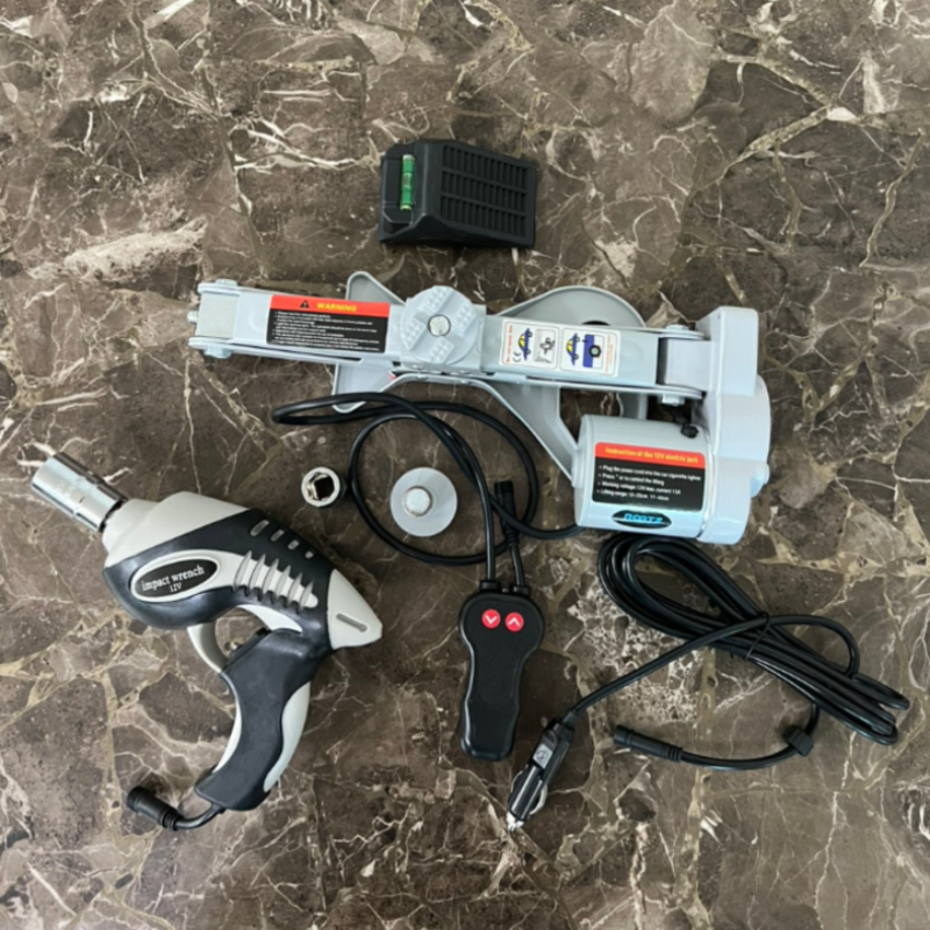 Bộ nâng kích gầm điện và dụng cụ siết ốc ô tô đa năng 2 trong 1 ROGTZ TY-001 - HÀNG NHẬP KHẨU