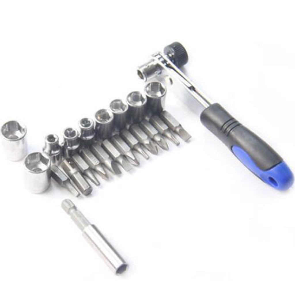 Ratchet Wrench Screwdriver Socket Screwdriver Bits -23pcs/Set