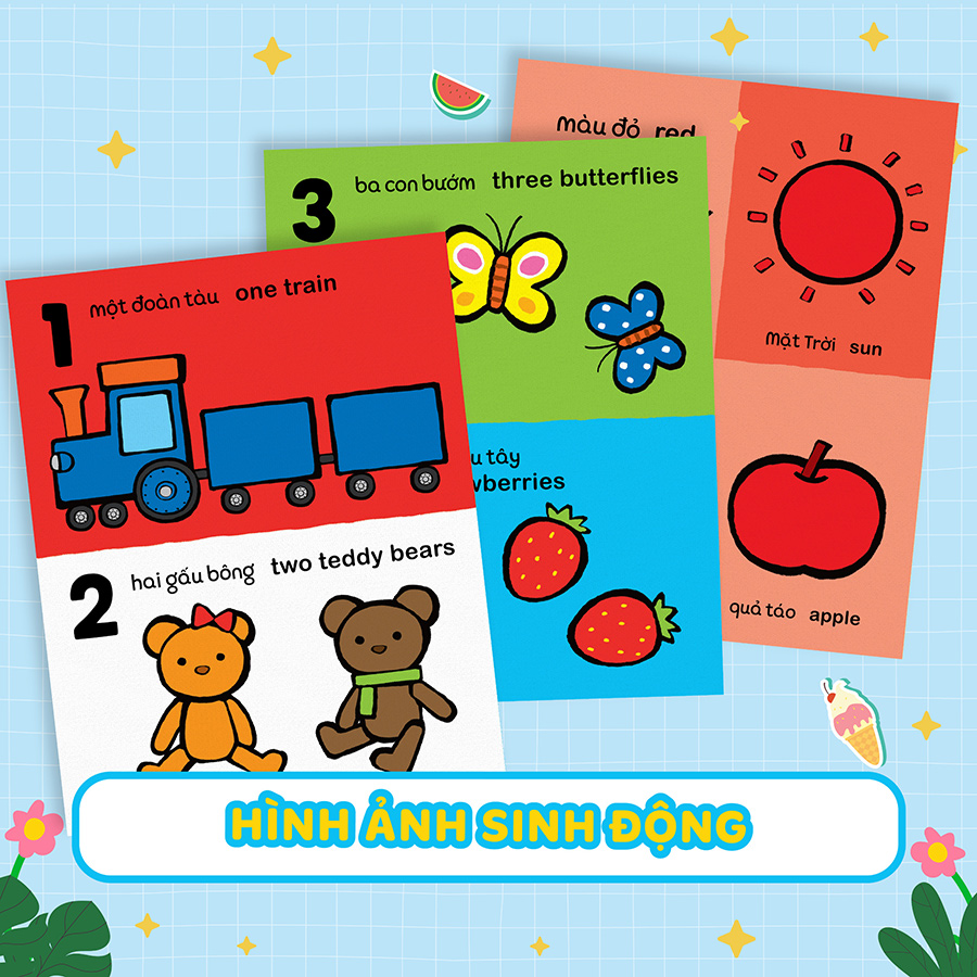 My First Numbers - Shapes - Colors - Sách Từ Vựng Đầu Đời Cho Bé