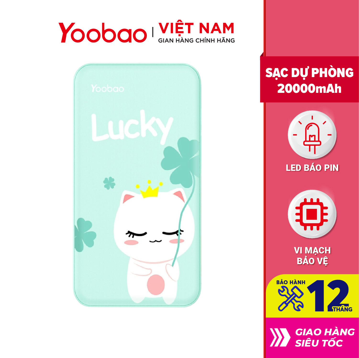 Sạc dự phòng YOOBAO S8Plus dung lượng 20000mAh - Hàng chính hãng