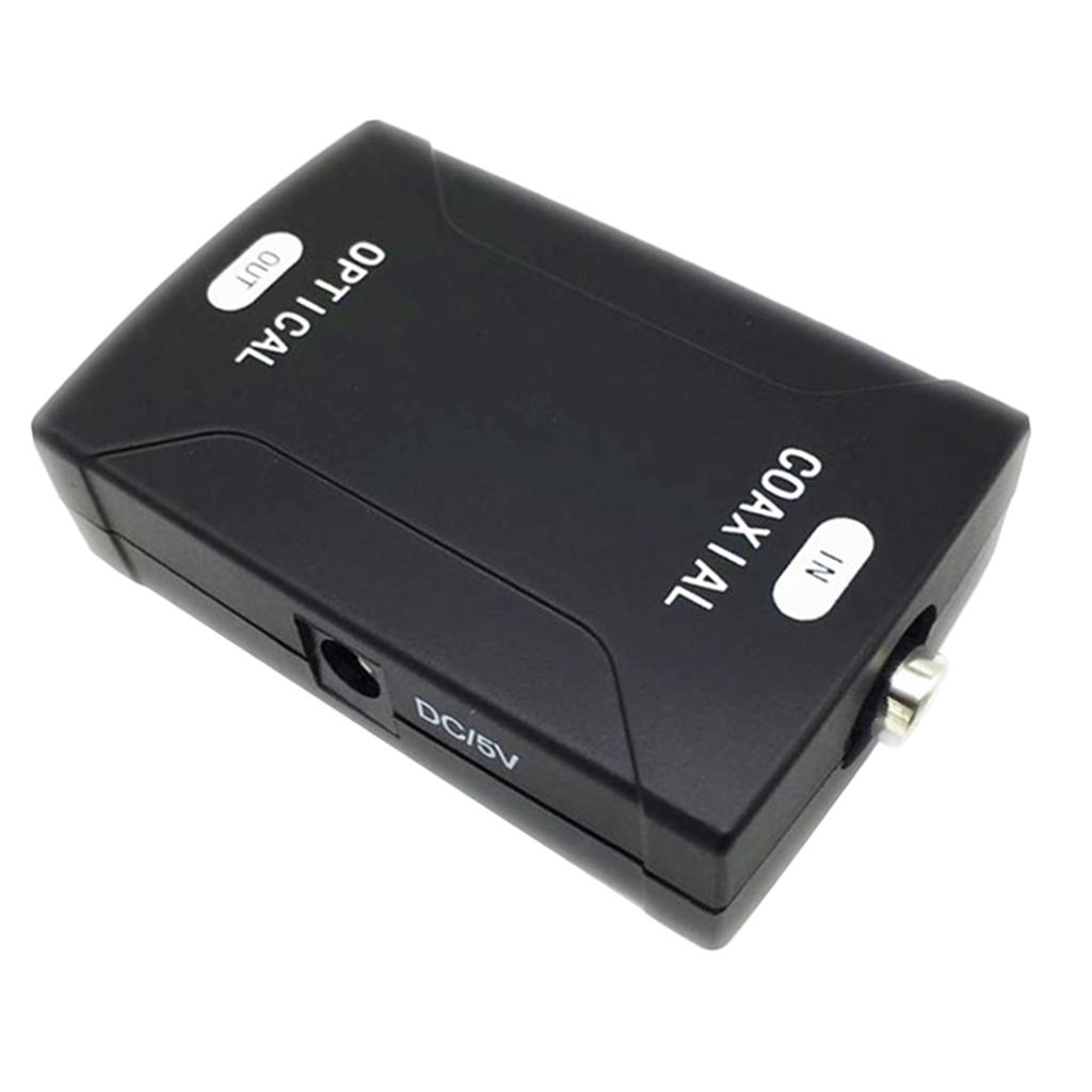 Audio Coaxial RCA Input Optical Output Digital Converter Adapter
