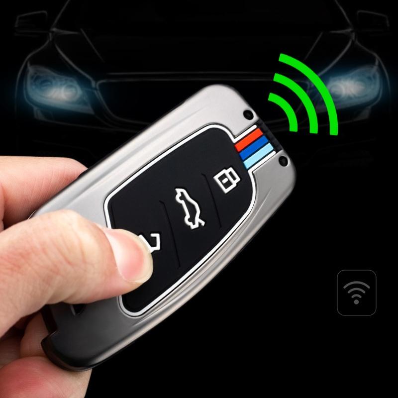 Ốp khóa kim loại cao cấp dáng thể thao xe ô tô MG-MG ZS, MG HS, MG5 2022 bảo vệ chìa khóa chịu va đập tốt - otofunmoclan