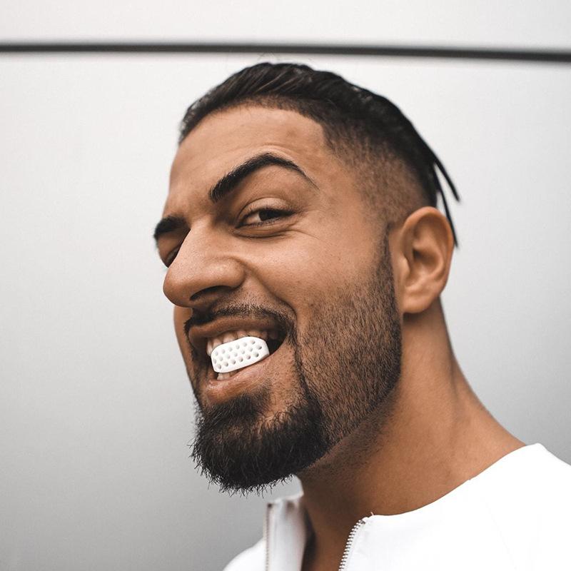 Face Jaw Muscle Pritsiser Thực phẩm Lớp Silicone Huấn luyện viên Facial Dòng mặt Bố trí Đun nhẹ Thiết bị tập thể dục làm đẹp Wrinkle Color: black