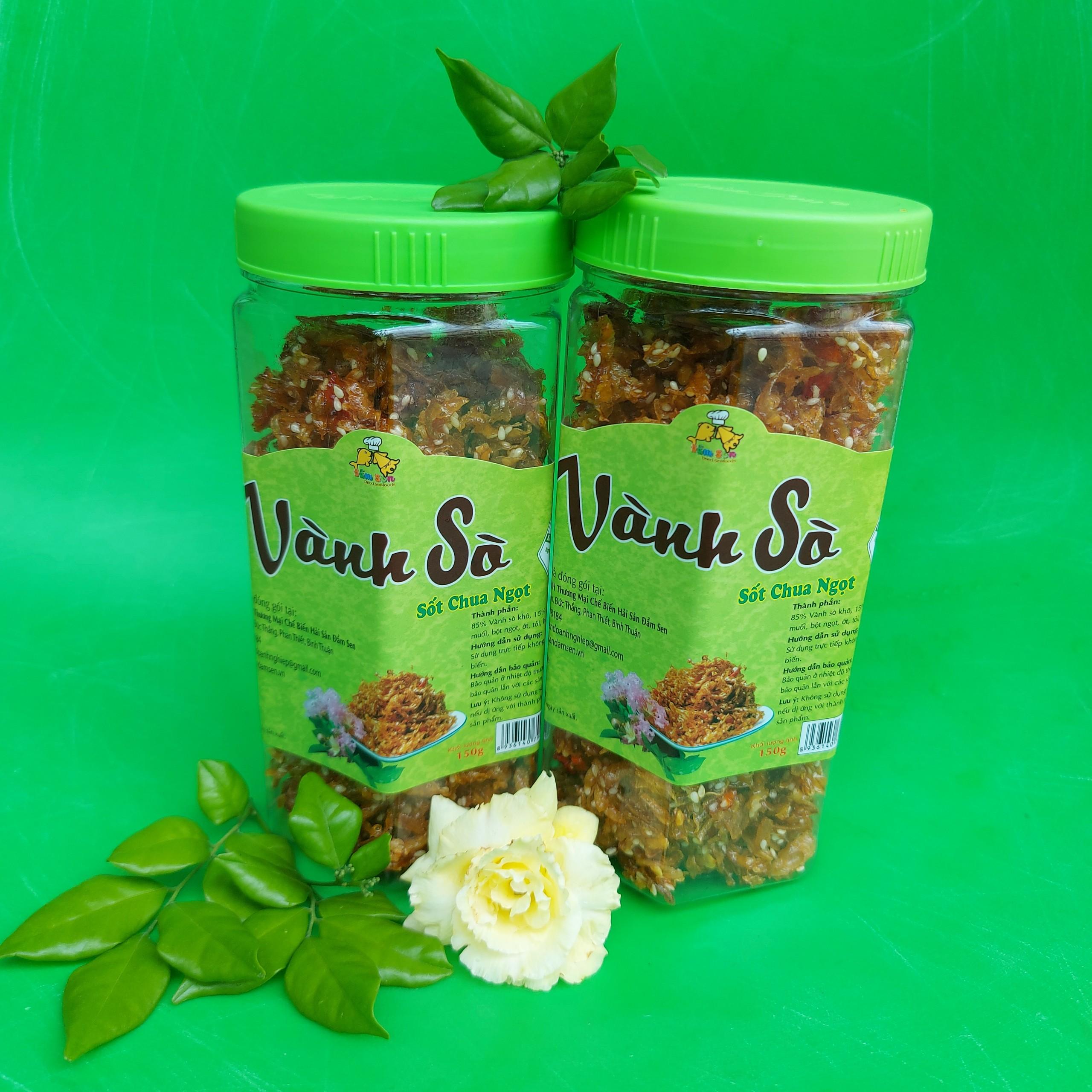Đặc Sản Bình Thuận - Vành Sò Điệp Sốt Chua Ngọt Đầm Sen - 150G - Ocop 4 Sao