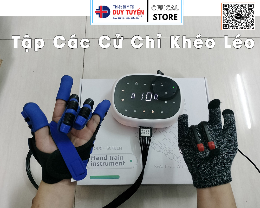 Máy Tập Phục Hồi Bàn Tay Cho Người Liệt Cao Cấp Nhiều Chế Độ Tập Kết Hợp Các Ngón Tay Giúp Người Bệnh Phục Hồi Nhanh