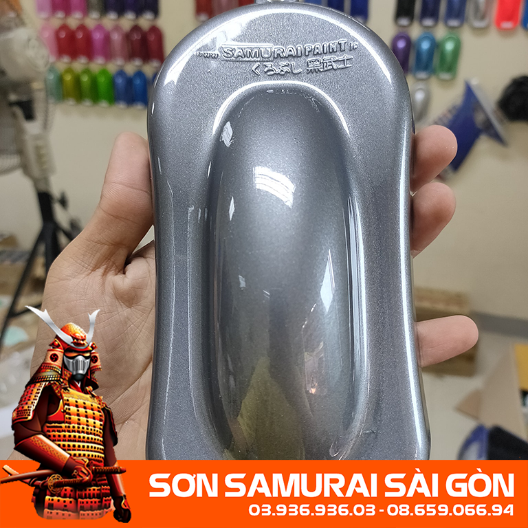 Sơn SAMURAI KUROBUSHI H177* MÀU BẠC VOSTOK chính hãng dành cho xe máy