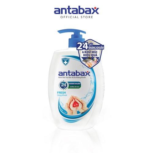 Nước Rửa Tay Bảo Vệ Da Kháng Khuẩn Antabax Fresh Sảng Khoái 500ml