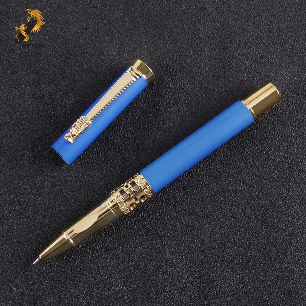 Bút ký kim loại khảm rồng ST02️ngòi 0,5mm,khắc tên in logo theo yêu cầu️tặng kèm 01 ngòi bút- ST PEN