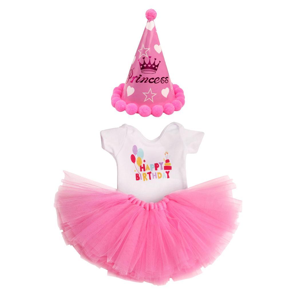 Fashion Birthday Dress & Hat for 18inch Doll Pink