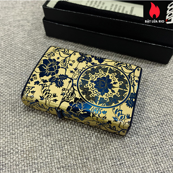 Bật Lửa Zippo 20446 Khắc Hoa Mẫu Đơn 4 Mặt – Zippo 20446.Maudon