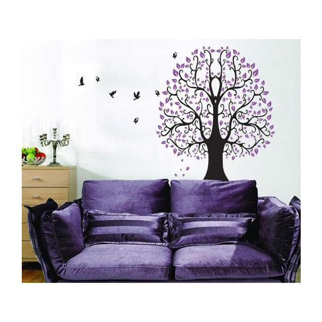 Decal cây tím PK65