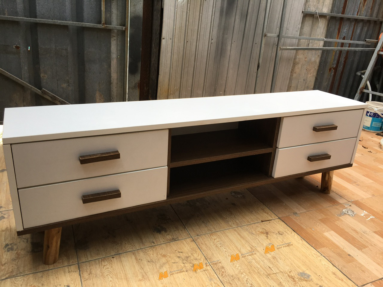 Made in VN Kệ tivi phòng khách thiết kế đẹp, tiện dụng gỗ mdf 17mm công ty Mộc Phát độ bền trên 30 năm AN066