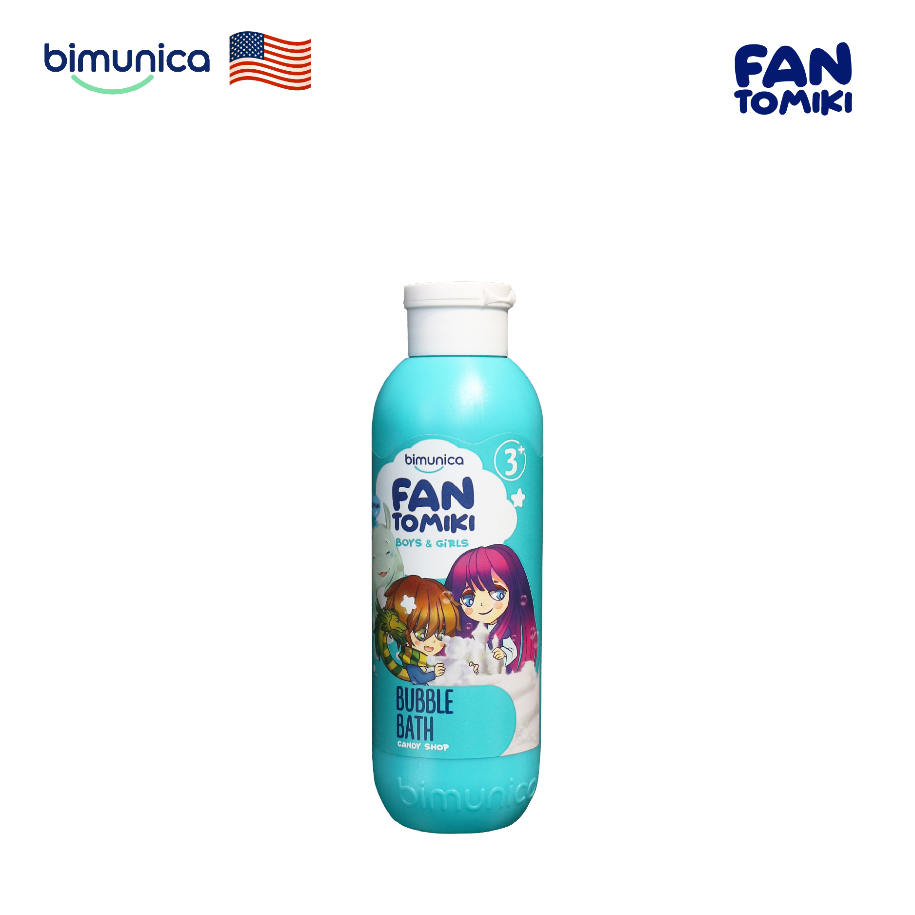 Sữa Tắm Tạo Bọt BIMUNICA Fantomiki Cho Bé từ 3 Tuổi - 250ml Không Cay Mắt, Làm Sạch, Làm Mềm