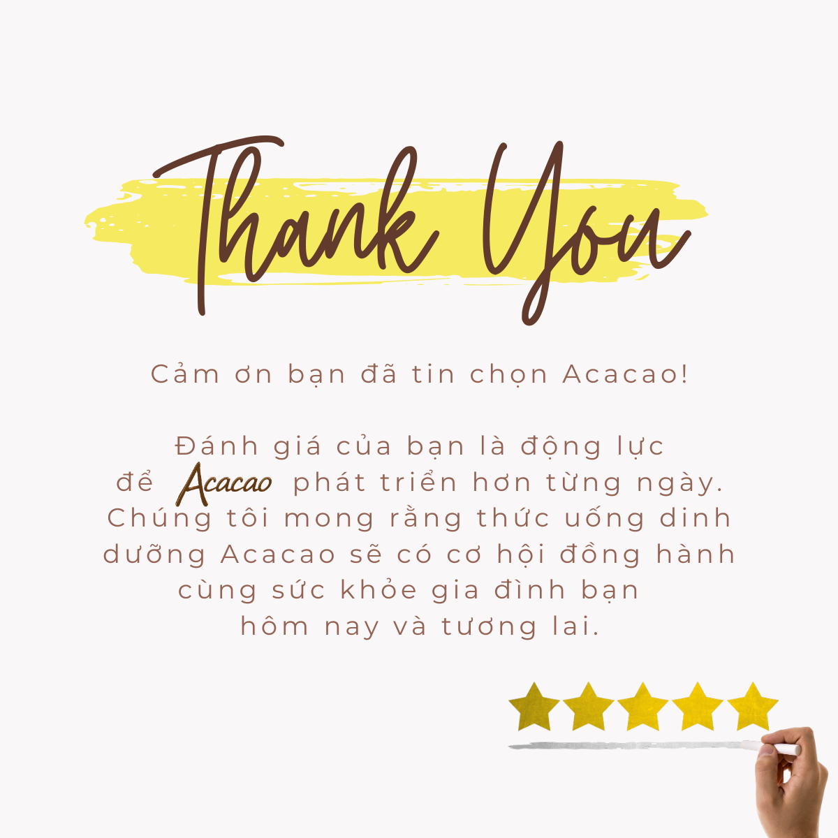Bột socola Acacao hòa tan uống liền dinh dưỡng, hương vị thanh mát, nồng ấm từ bơ cacao - Hộp 286g.