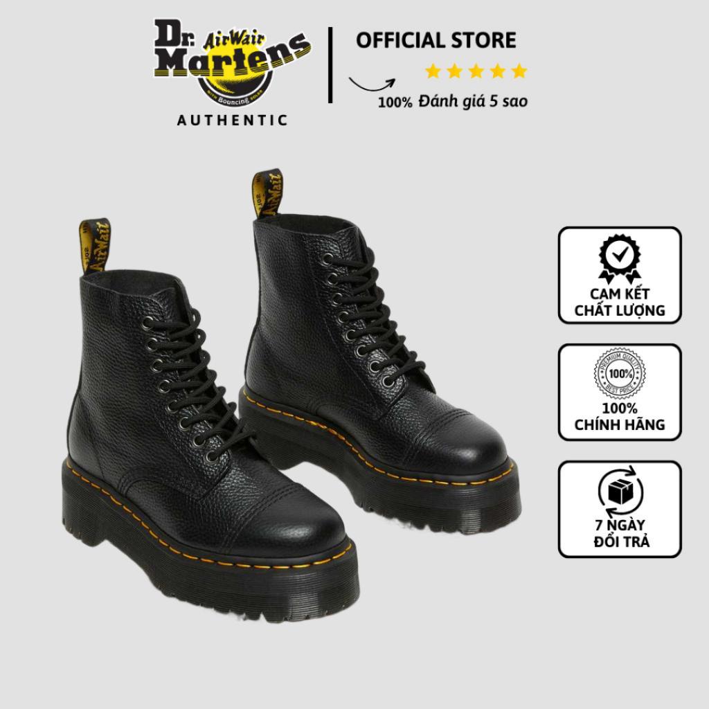 Giày Dr. Martens Hoàng Phúc Sinclair Milled Nappa Leather Platform Boots Phong Cách Sang Chảnh