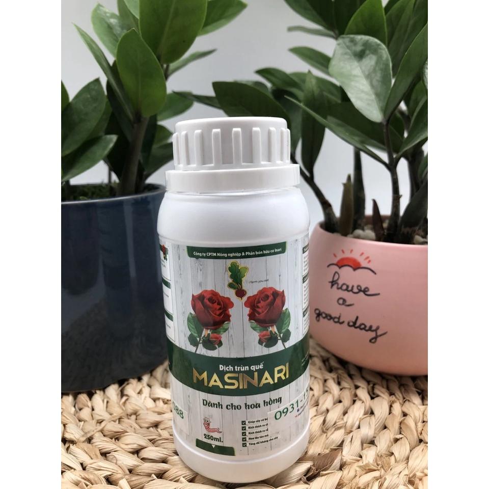 Dịch Trùn Quế MASINARI nhập Khẩu Nhật Bản dùng cho Hoa Hồng, cung cấp dinh dưỡng giúp bật mầm, nụ to, hoa lâu tàn...