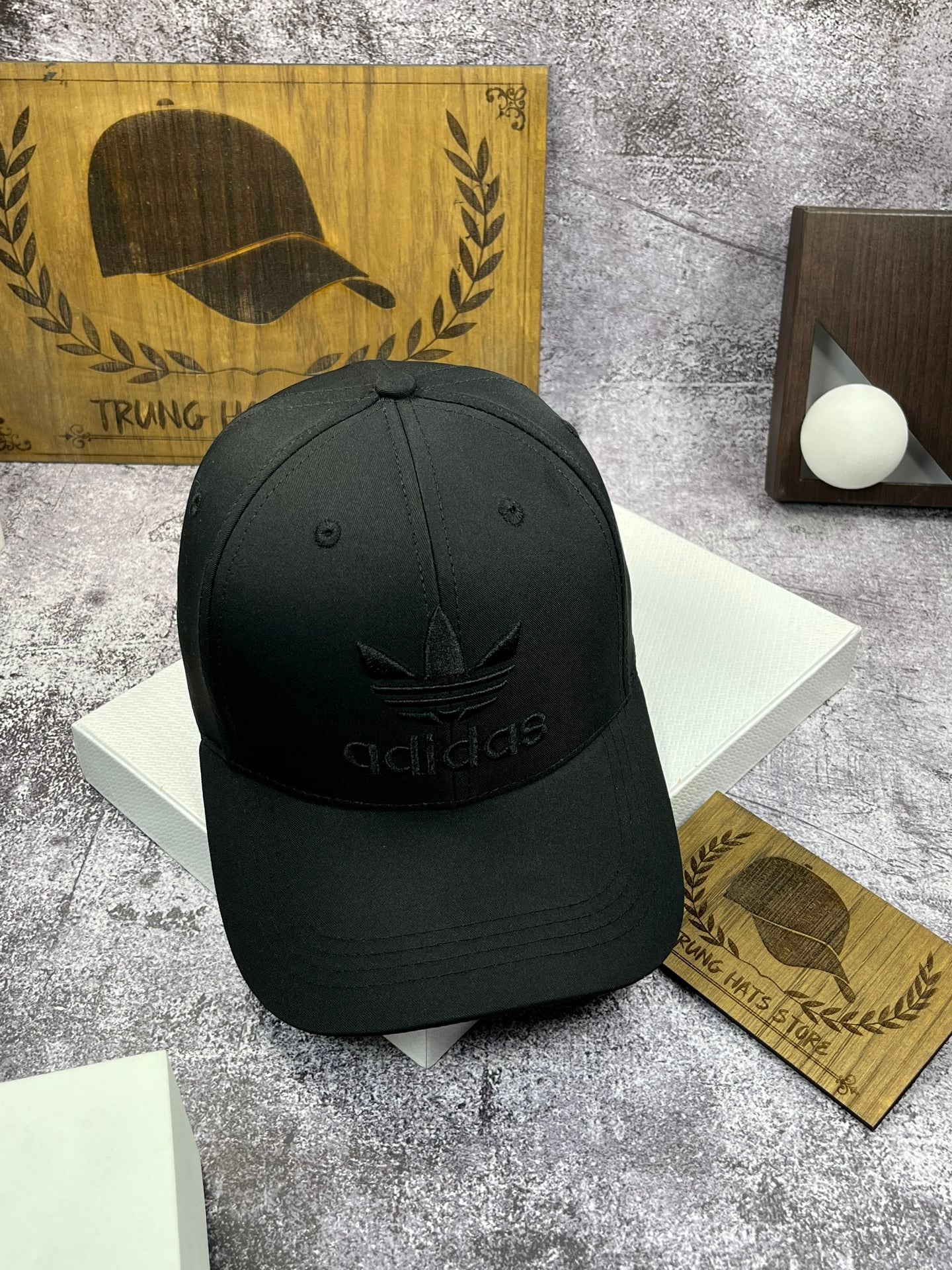 Nón kết, mũ lưỡi trai Adi.das bít đuôi phối vải kaki form đẹp thời trang đường phố