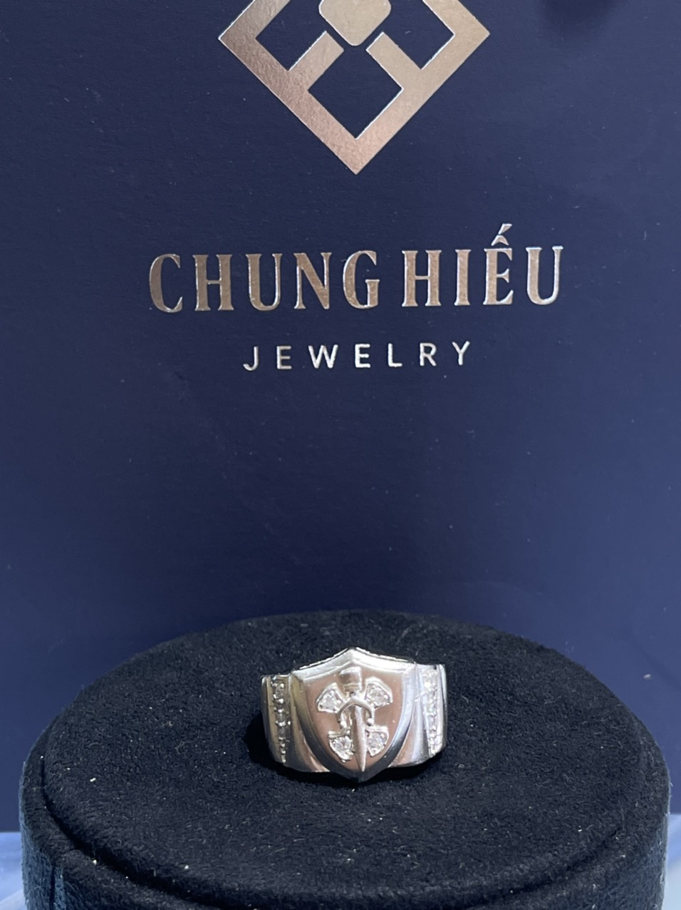 Nhẫn bạc ta nguyên chất 1.8 mẫu cao cấp