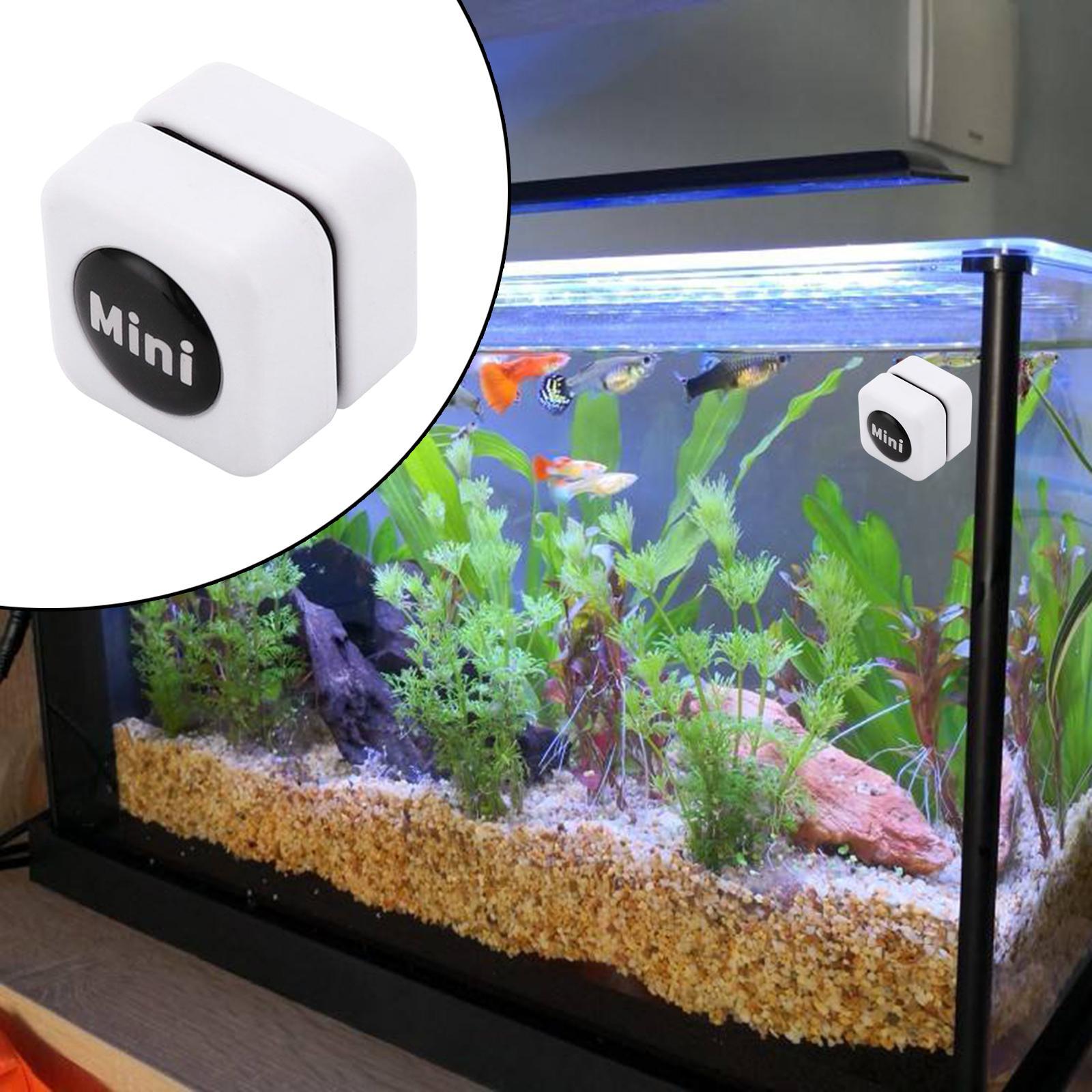 2Pcs Mini Magnet Fish Tank Brush Aquarium Glass Cleaner Durable Cleaning