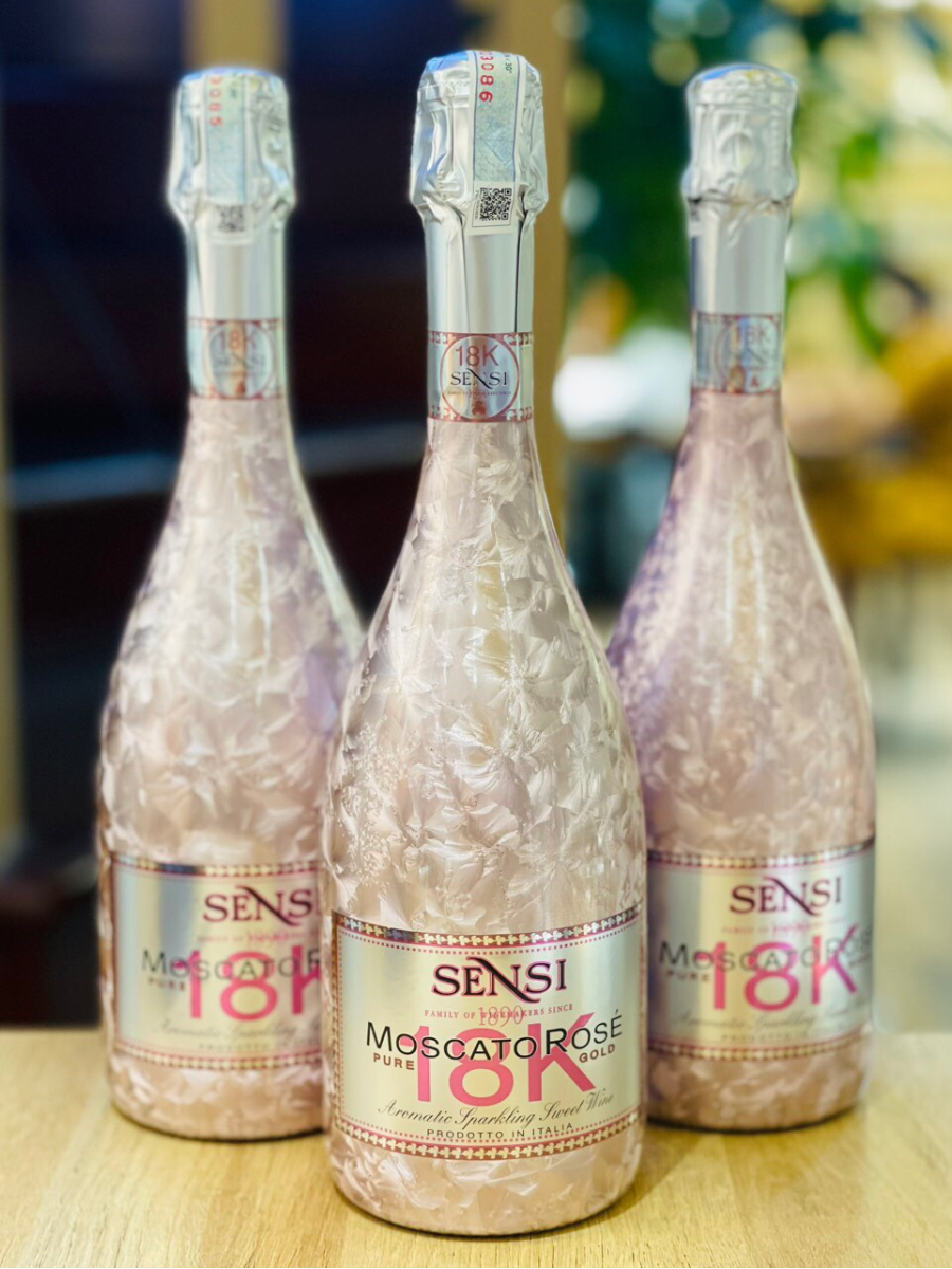 Vang Sủi Hồng Sensi 18K Prosecco Rose Rượu Vang Ý Sủi Hồng Nhập Khẩu Chính Hãng Fall In Love With MonteCarlo