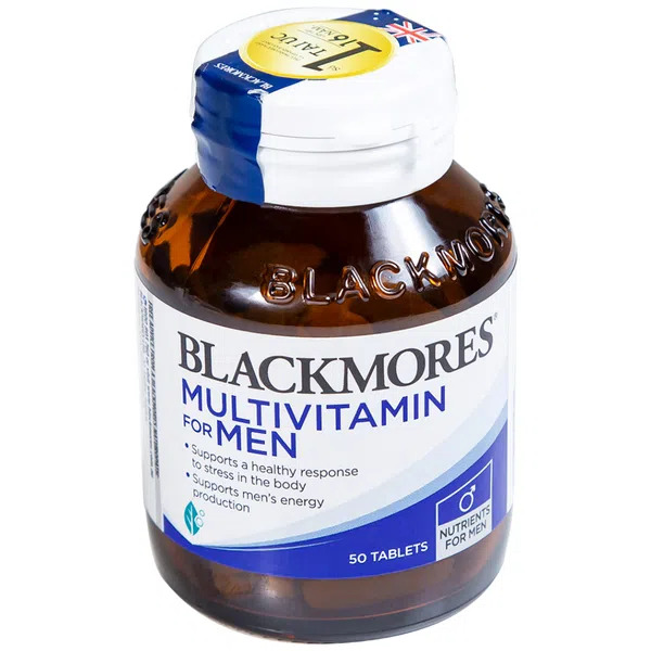 Vitamin Tổng Hợp Cho Nam Giới Hỗ Trợ Tăng Cường Sinh Lý Blackmores Multivitamin For Men Lọ 50 Viên