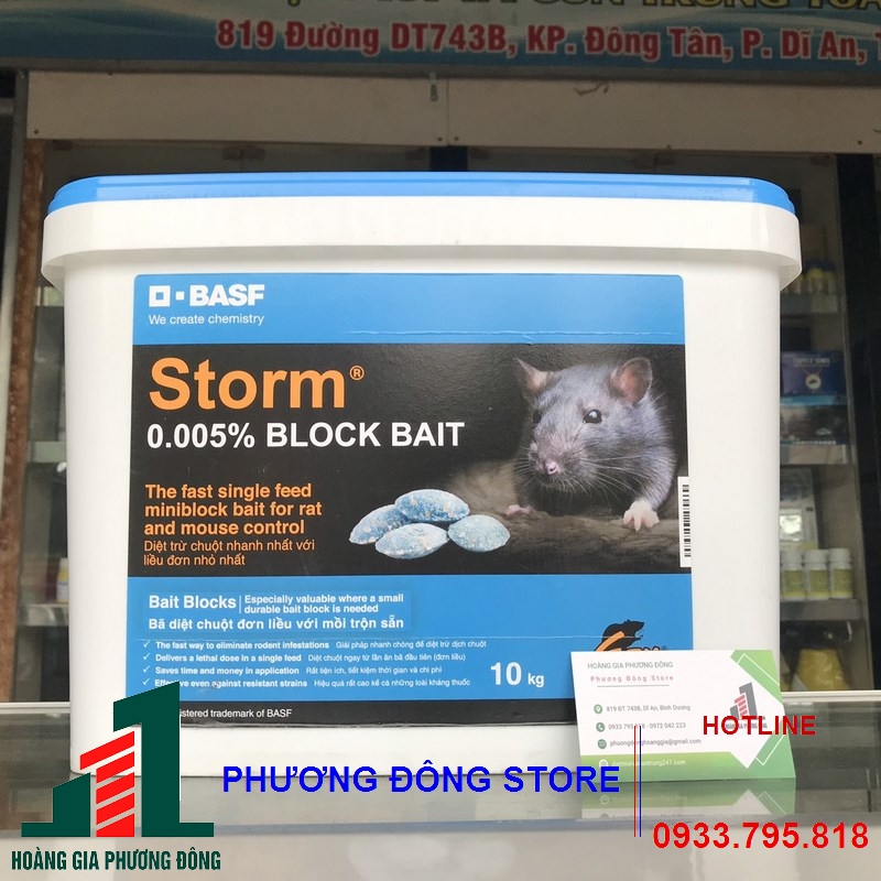 Thuốc diệt chuột STORM 0.005%- 10KG