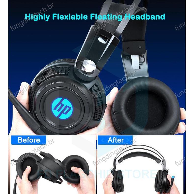 Tai Nghe gaming H200 7.1 RGB Có Đèn led Chống Ồn Kèm Mic Dành Cho Điện Thoại / laptop / Xbox