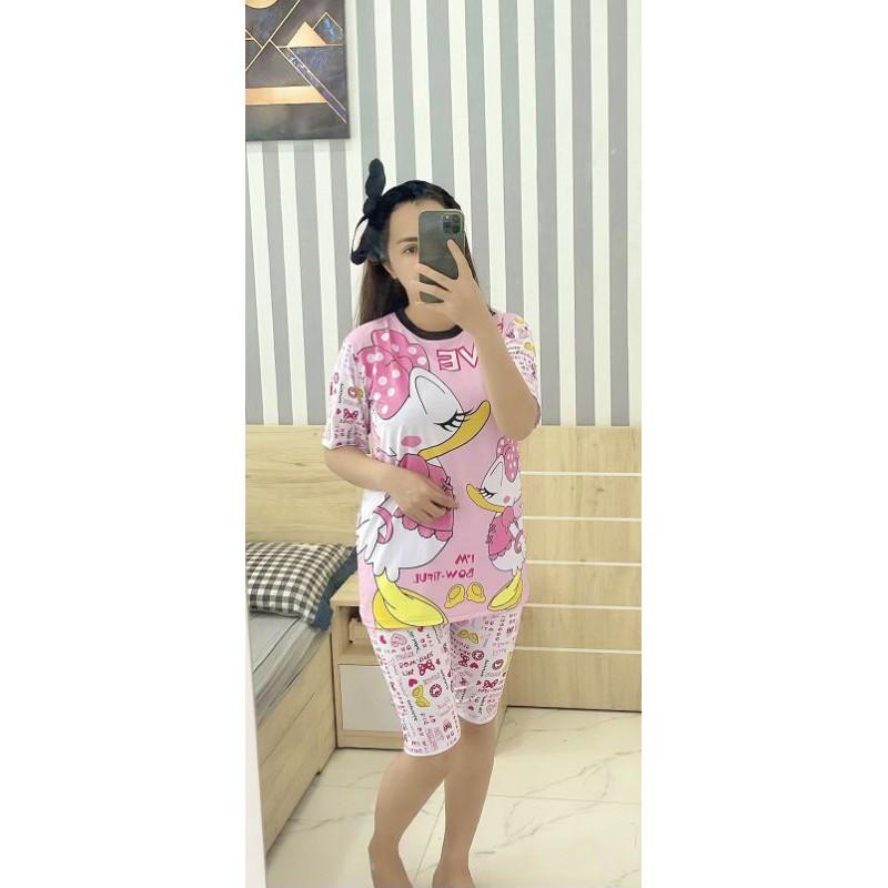 Bộ ngố thun lạnh in 3D bé gái size đại cồ - Đồ bộ bé gái