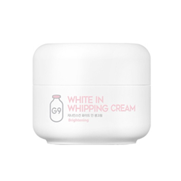 Kem Dưỡng Trắng Nâng Tông Cho Làn Da Vàng, Xỉn Màu G9skin White In Whipping Cream 50g