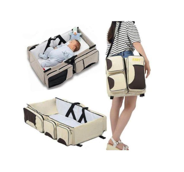 Túi hữu ích dành cho bé yêu 3in1 có 2màu.ghi .đỏ