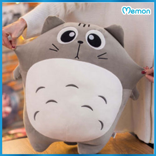 Gấu bông Totoro biểu cảm cao cấp - Hàng chính hãng Memon - Đồ chơi thú nhồi bông Totoro kích thước 35cm