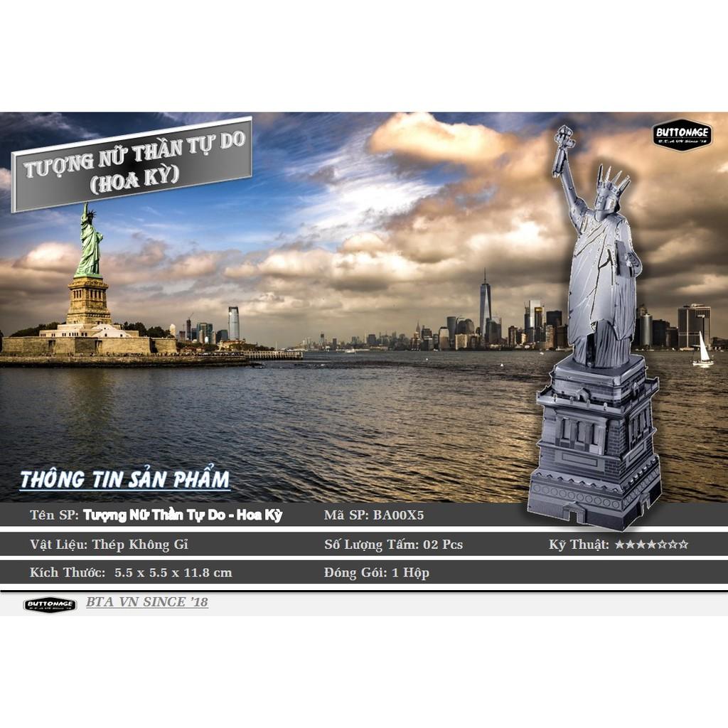 Mô Hình Lắp Ráp 3d Tượng Nữ Thần Tự Do - Hoa Kỳ