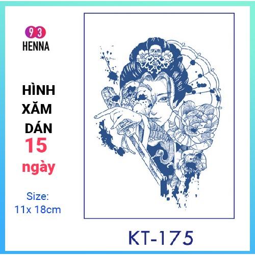 Hình Xăm Dán Tạm Thời Thảo Dược 15 Ngày mã KT175