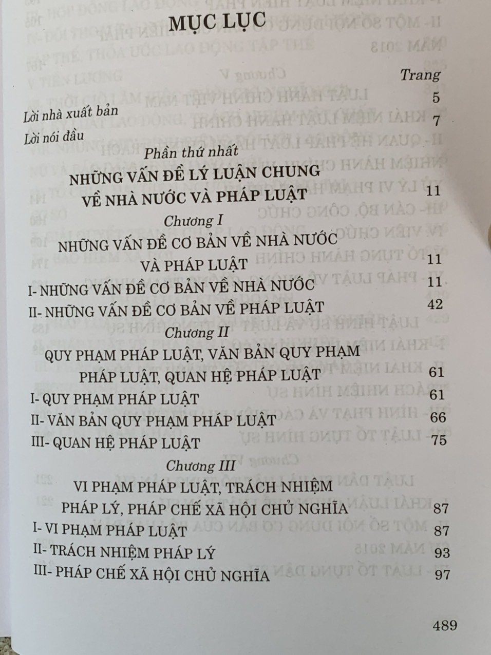 Pháp luật đại cương dùng trong các trường ĐH, CĐ và trung cấp, xuất bản lần 19,  sửa đổi, bổ sung