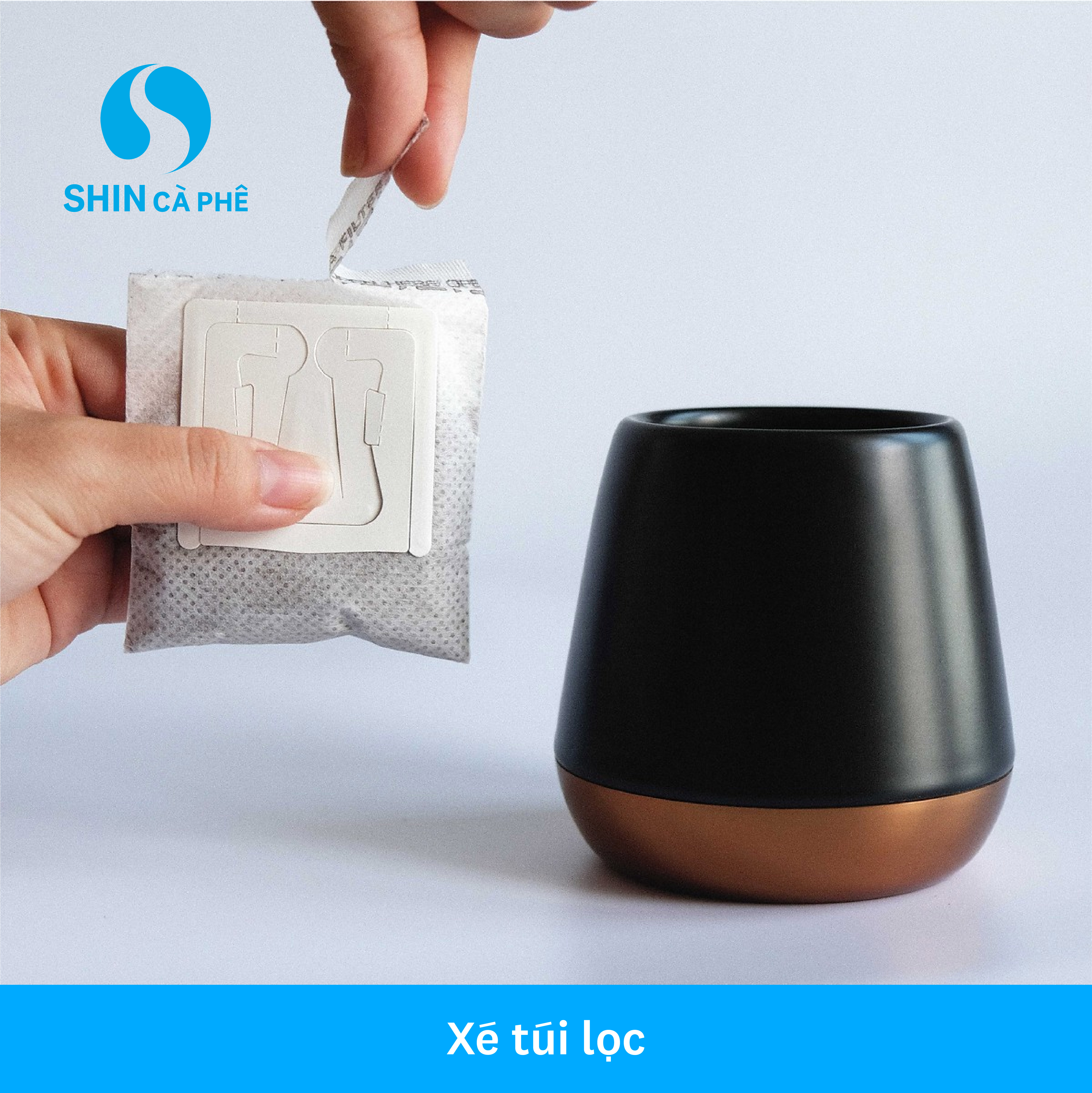 SHIN Cà Phê - Pleiku Blend Phin Giấy tiện lợi hộp 5 gói