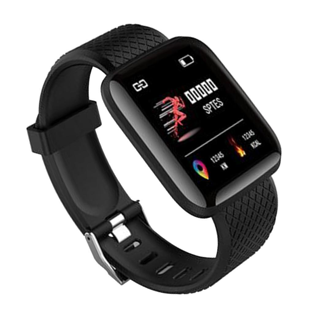 2X 116plus Bluetooth Smart Bracelet Touch  Smart Wristband Black