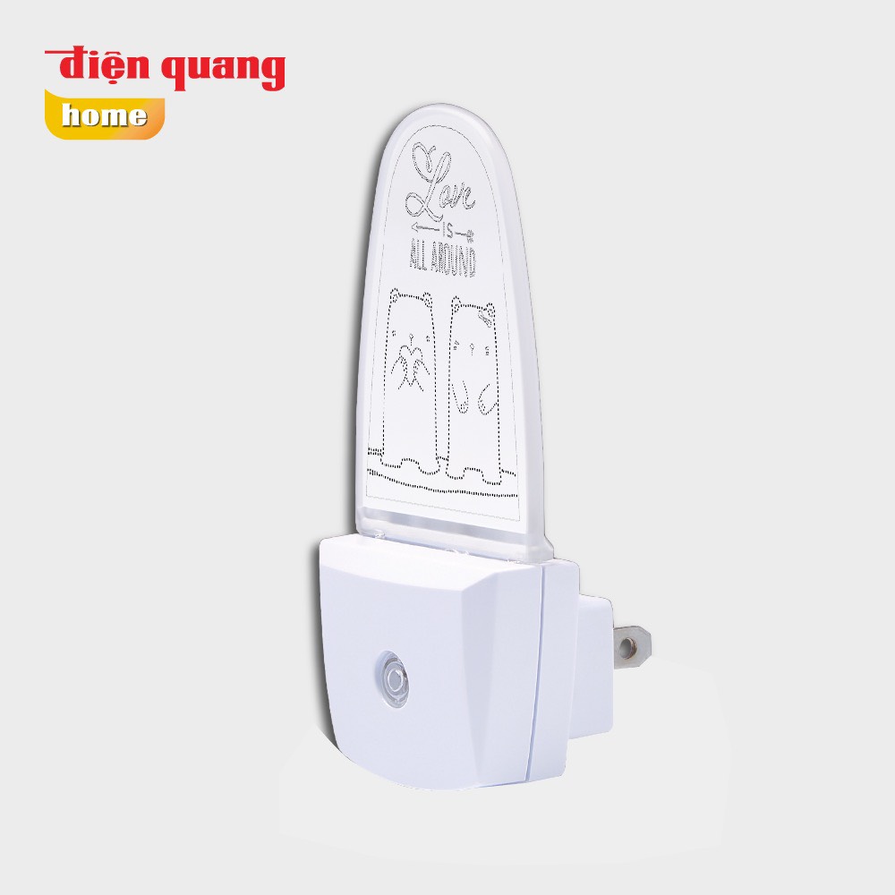 Đèn ngủ cảm biến LED Điện Quang ĐQ LNL10 WW (Cảm biến quang, ánh sáng vàng)