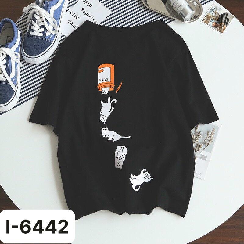 Áo Nữ Tay Lỡ Mèo Con Đáng Yêu