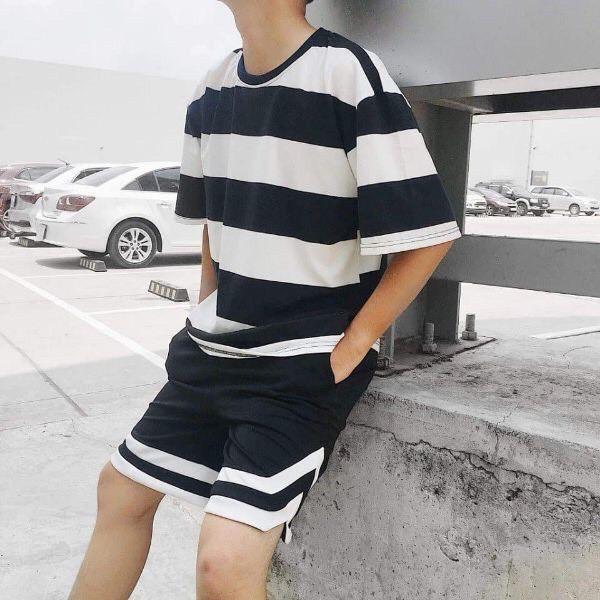 Quần short unisex bóng chày Chữ V Form Rộng nam nữ ulzzang KUN