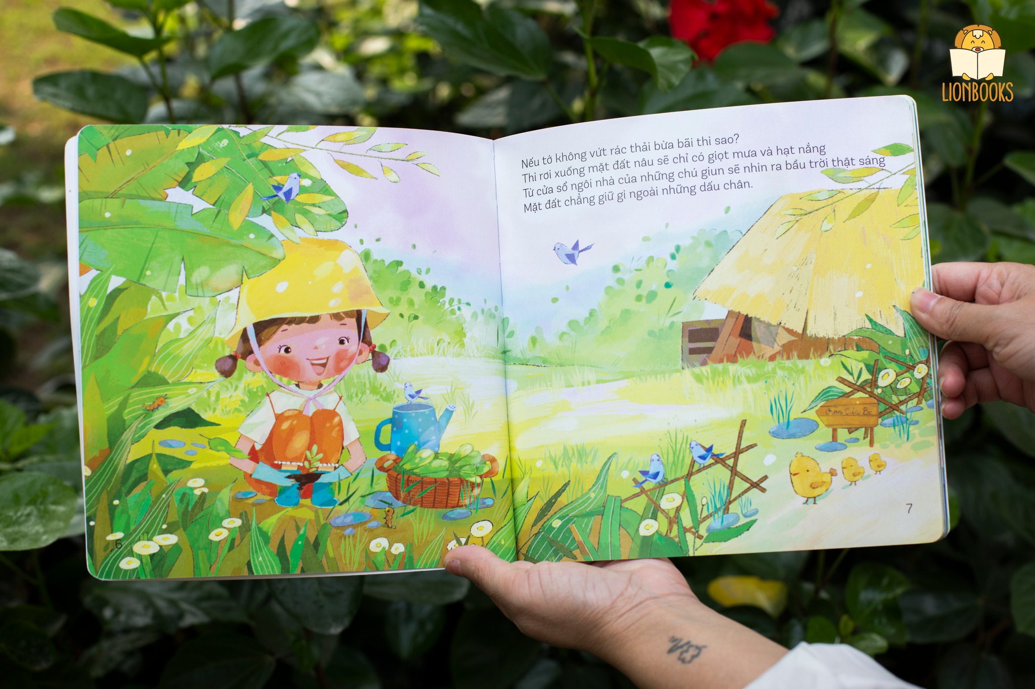 Sách Thơ - Nếu tớ không vứt rác thải bừa bãi cho bé 0-6 tuổi - LionBooks