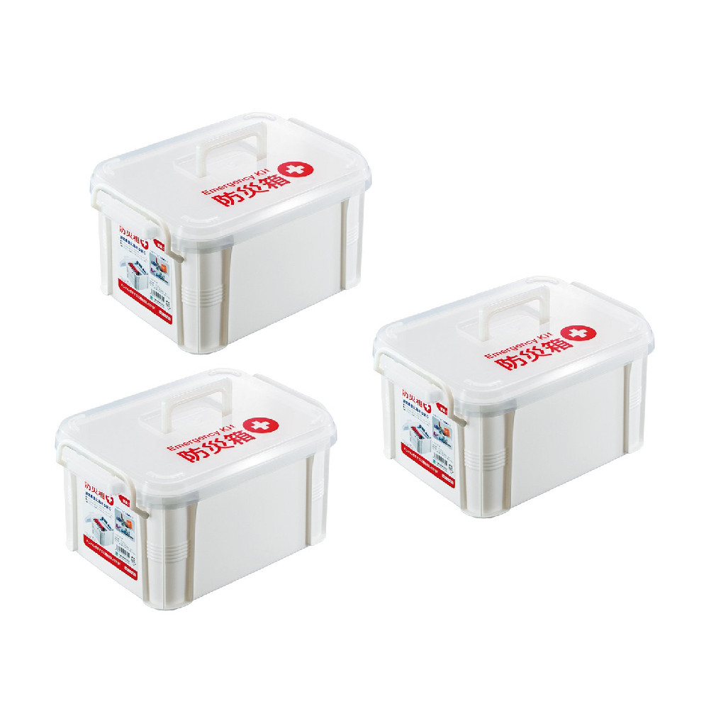Combo 03 Hộp chứa/đựng vật dụng y tế & đồ cứu thương có tay cầm tiện dụng - Hàng nội địa Nhật Bản.