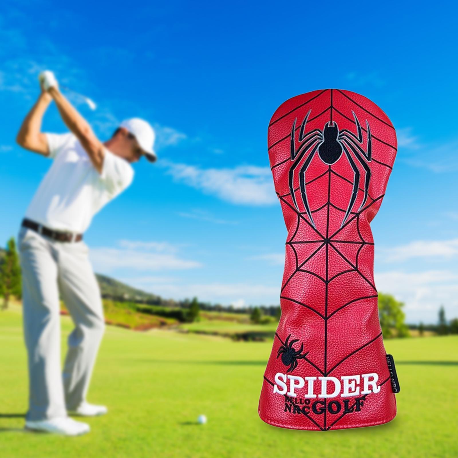 PU Golf Wood Headcover Golf Club Head Cover Unisex Golfer Gift